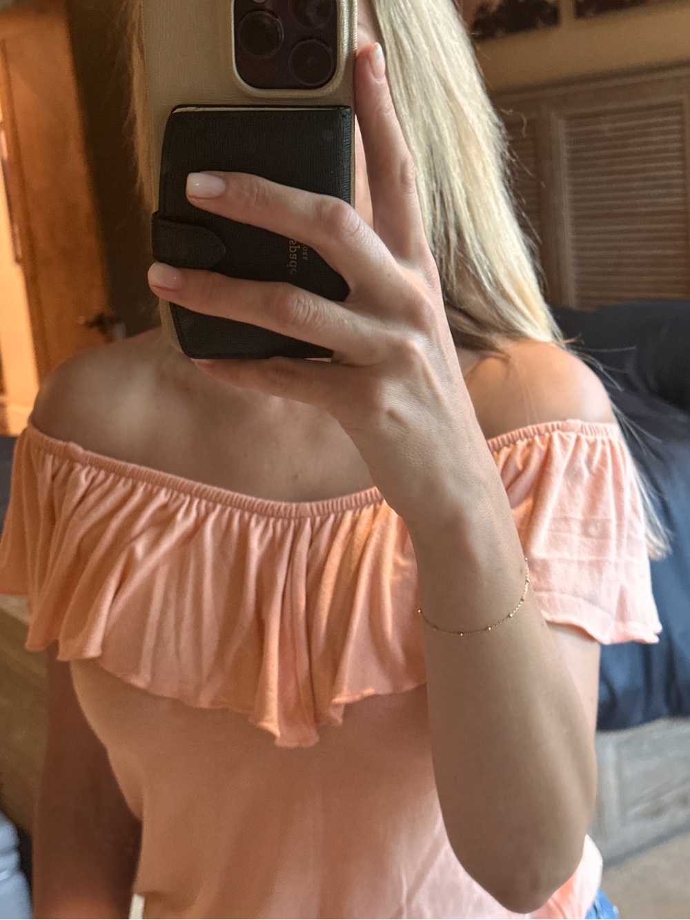 Light Coral/Pink Express S Top - Off The Shoulder or Tank